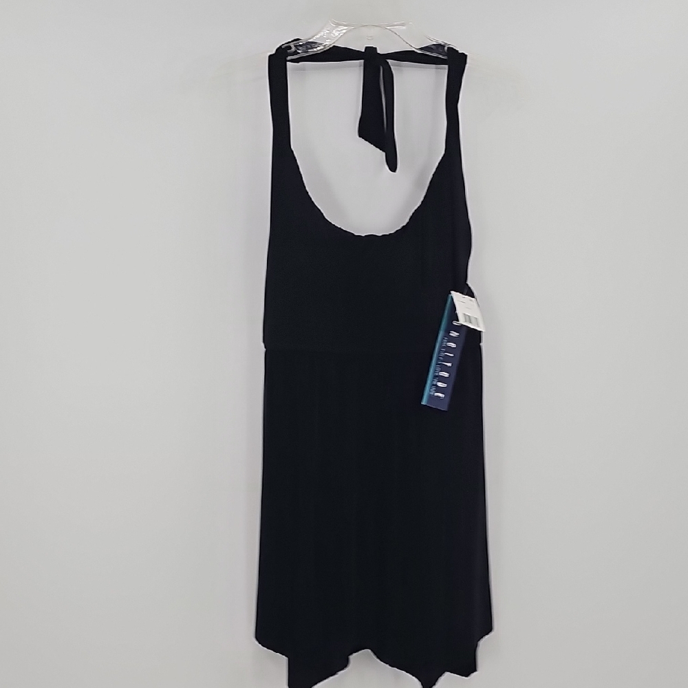 NWT Longitude One-Piece Black Swimsuit Size 12